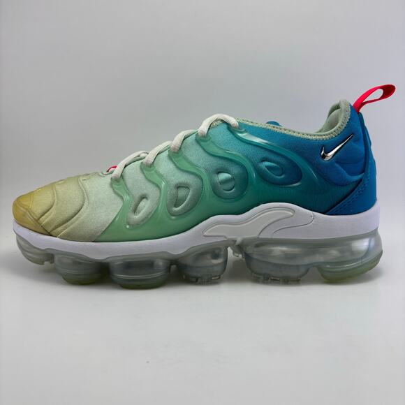 NIKE AIR VaporMax Plus Mint Foam/Lazer Blue Shoes Womens Size 8.5 - Picture 2 of 12